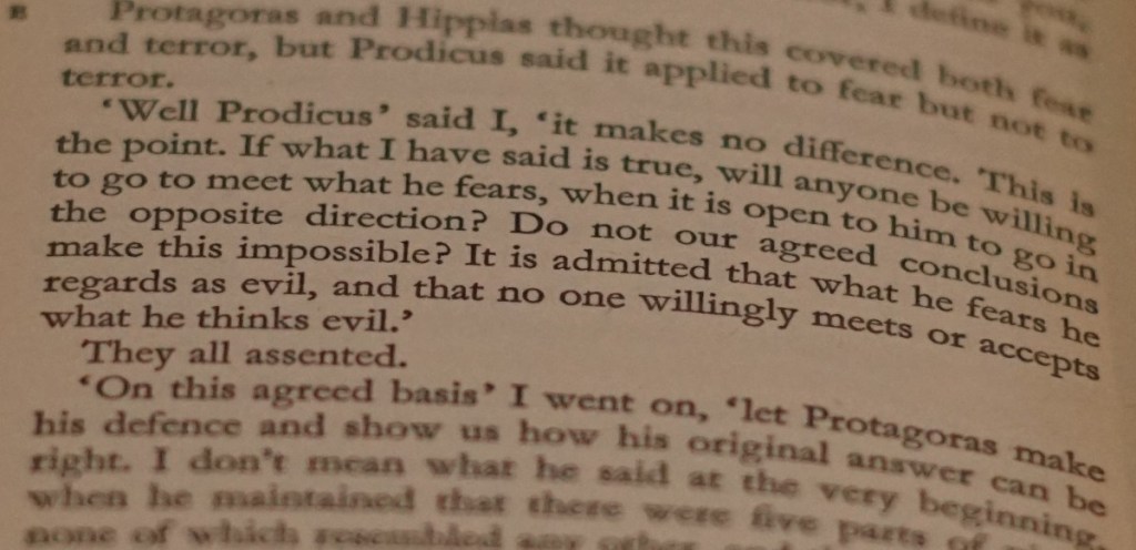 Extract from the Protagoras